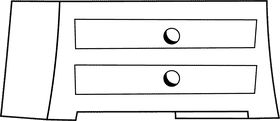 Cabinet black and white clipart