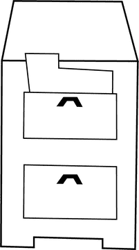 Cabinet black and white clipart