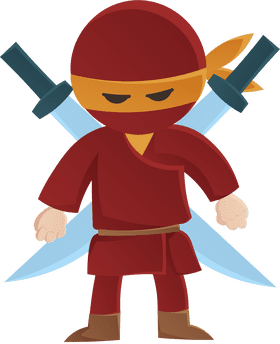 Ninja Dual Sword clipart