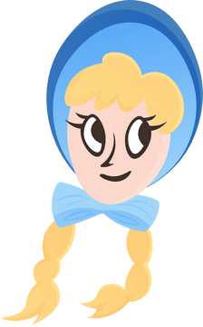 Pioneer Girl Head clipart