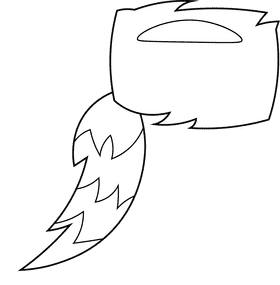 Pioneer Hat black and white clipart