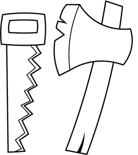 Pioneer Tools black and white clipart