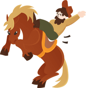 Rodeo Horse clipart
