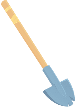 Shovel Long Damaged clipart