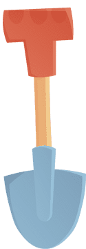 Short shovel clipart