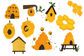 Beehive vector