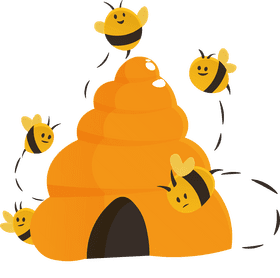 Beehive Hive Bees clipart