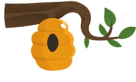 Beehive Hive Branch clipart