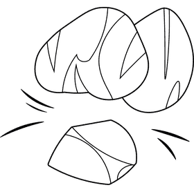 Coal Heap black and white clipart