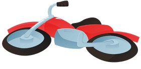 Dirt Bike Retro Fallen clipart