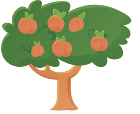 Fruit Tree Peach clipart