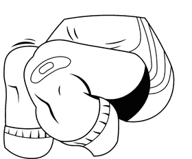 Knee Plaster black and white clipart