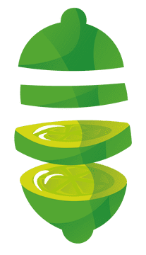 Lime Sliced clipart