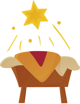 Manger Baby Bed clipart