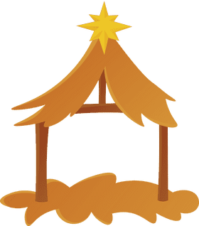 Manger Barn clipart