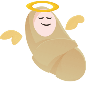 Manger Newborn Wings clipart