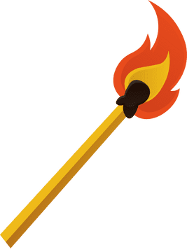 Matches Burning clipart