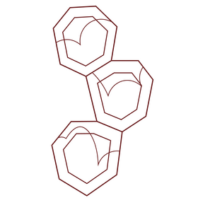 Bee honeycombs black and white clipart