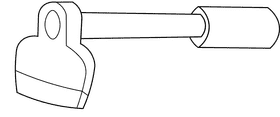 Gardening Tools Hoe black and white clipart