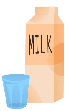 Milk Carton Glass clipart