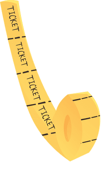 Movie Ticket Roll clipart