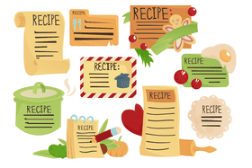 Recipe Card vector