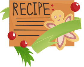 Recipe Card Christmas clipart