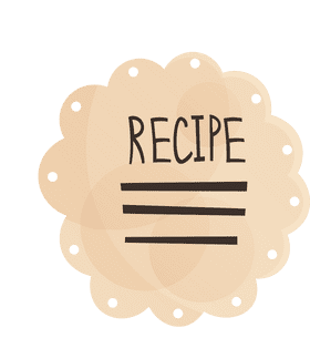 Recipe Card Napkin clipart