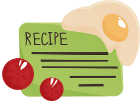 Recipe Card Omelette clipart