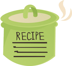 Recipe Card Pan clipart