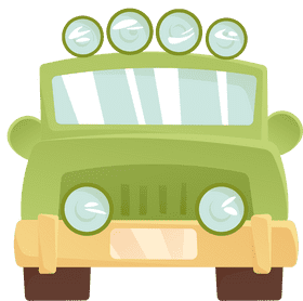 Safari Jeep clipart