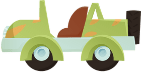 Safari Jeep clipart