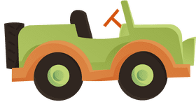 Safari Jeep clipart