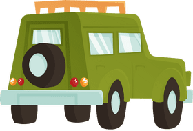Safari Jeep clipart