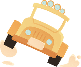Safari Jeep clipart