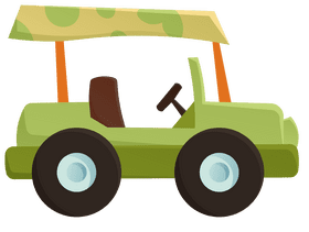 Safari Jeep clipart