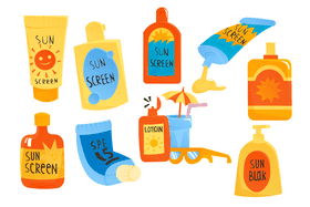 Sunscreen vector