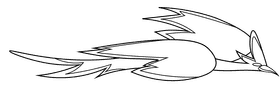 Phoenix black and white clipart