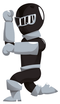 Power Rangers black clipart