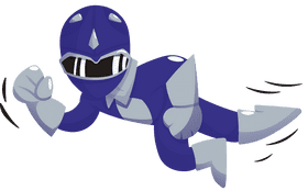 Power Rangers Blue clipart
