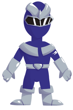 Power Rangers Blue clipart