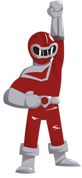 Power Rangers Red clipart