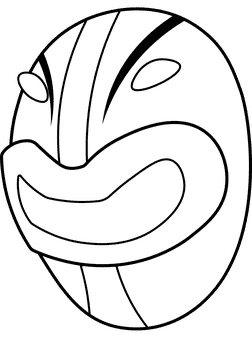 Power Rangers Red Head black and white clipart