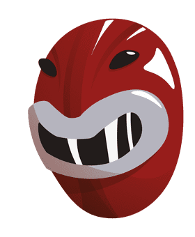 Power Rangers Red Head clipart