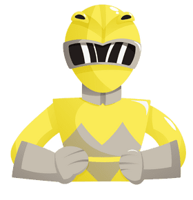 Power Rangers Yellow clipart