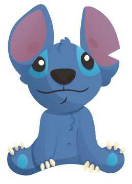 Stitch Sitting clipart