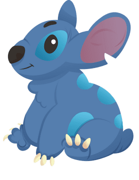 Stitch Sitting clipart