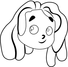 Tarzan Head black and white clipart