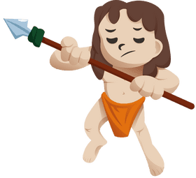Tarzan Spear clipart