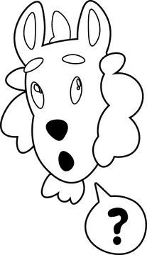 Werewolf Head black and white clipart